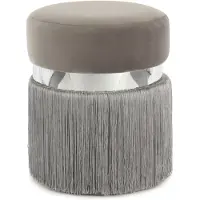Hearthome & Living | Pouf Rebecca Grau Polyester 38x45x38 cm | NADUVI