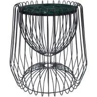 Hearthome & Living | Beistelltisch Los Angeles grün Metall 50x50x51 cm | NADUVI