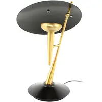 Decorationable | Tischlampe Flyer goldfarben Eisen 36x36x50 cm | NADUVI