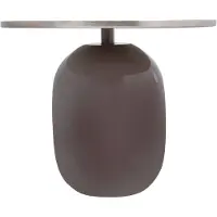Hearthome & Living | Beistelltisch Mylène grau Metall 51x51x40.5 cm | NADUVI