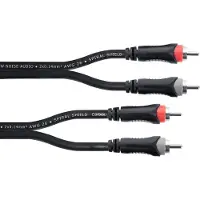 Cordial 14836 Klinke / Cinch Audio Anschlusskabel (2x Cinch-Stecker - 2x Cinch-S