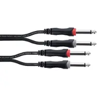 Cordial 14845 Klinke Audio Anschlusskabel (2x Klinkenstecker 6.3 mm (mono) - 2x