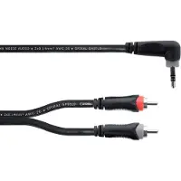 Cordial 14861 Klinke / Cinch Audio Y-Adapter (1x Klinkenstecker 3.5 mm - 2x Cinc