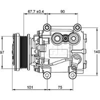 MAHLE ORIGINAL Kompressor, Klimaanlage BEHR *** PREMIUM LINE *** ACP 1099 000P