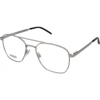 BOSS Hugo HG 1034 Herren-Brille inkl. Gläser Vollrand Eckig Metall-Gestell 55mm/19mm/145mm, grau