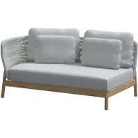 4Seasons Avalon Teak 2-Sitzer Armlehne rechts, inkl. 5 Kissen
