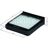 MAHLE ORIGINAL Knecht Filter, Innenraumluft LA 376