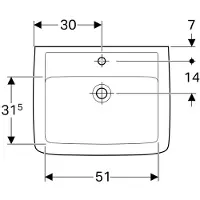 Geberit 276140600 Renova Compact HWB, verk. Ausladung