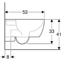 Geberit Tiefspl-WC iCon wei wandhngend 204000000