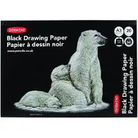 Clairefontaine - Black Sketch Pad, A3, Landscape (604017)
