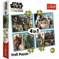 Trefl Puzzle 4in1 Star Wars Disney Mandalorian