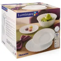 Luminarc 19tlg. Tellerset + Schale Trianon
