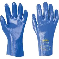 Uvex Chemikalienschutzhandschuhe rubiflex S NB27B, trikotiert, NBR-beschichtet, EN 374/Typ A, ergonomisch, 10 Paar, Gr.10