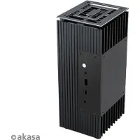 Akasa A-NUC52-M1B, Cube, PC, Schwarz, UCFF, Aluminium, HDD, Leistung