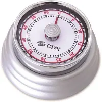 Cdn Küchenuhr Retro Silber