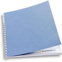 GBC Einbanddeckel, Karton, ledergenarbt, DIN A4, blau, 100 Stück