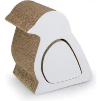 Duvo+ + Belly Bird 2 in 1 Kratzbaum - 27 x 20 x 30 cm - 0,98 kg - Weiß - Für Katzen