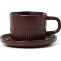 Marc O'Polo Espressokop Met Schotel Moments Earth Brown 100 ml (4-delig)