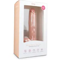 Easytoys Dildo Collection - Saugnapf großer Dildo mit Hoden (26,5cm) - natur