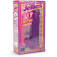 Crystal Jellies Ballsy Cocks Dildo 20 cm mit Saugnapf - Lila