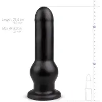 BUTTR Tactical I - Saugfuß-Dildo (schwarz)