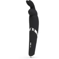 Happy Rabbit Wand - akkubetriebener Massage-Vibrator (schwarz)