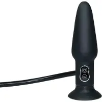 You2Toys True Black - Aufblasbarer Analvibrator (schwarz)