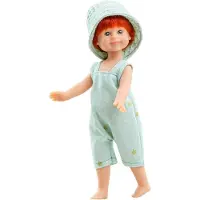 Paola Reina Puppe Mini-Amigas David 21cm mintgrün Vinyl Spielzeug