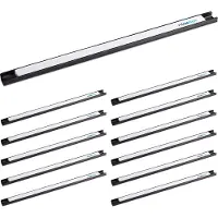 Relaxdays 12 x Magnetleiste Werkzeug Weiß,Schwarz