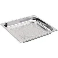 Gastro gelochter GN-Behälter Edelstahl GN2/3 6,5cm