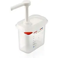 ARAVEN Soßenspender Gn 1/9 Transparent 1,5L