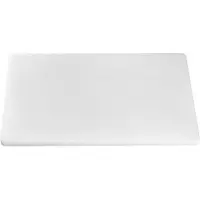 Caterchef Schneidebrett weißes Polyethylen mit Rinne ( Käse & Brot ) 50x30x2(h)cm