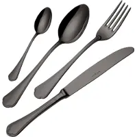 EME Besteckset Domus 18/10 16-teilig Schwarz für 4 Personen