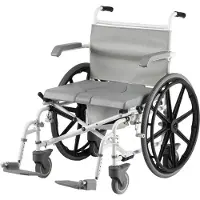 Drive Medical Dusch-Toilettenrollstuhl,DuoMotion XL 24"Räder,