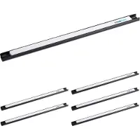 Relaxdays 6 x Magnetleiste Werkzeug Weiß,Schwarz