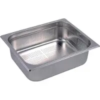 Gastro Edelstahl GN-Behälter 100mm GN1/2 gelocht