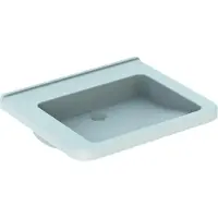 Geberit Waschtisch Renova Comfort 65x55cm, barrieref., o. HL/ÜL, weiß