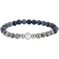 Liebeskind berlin Damen-Armband Stein, Edelstahl, Edelstahl LIEBESKIND Berlin Blau/silber