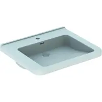 Geberit Waschtisch RENOVA COMFORT SQUARE 650x550mm unterfahrbar we KT