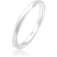 Elli Ring Basic Bandring Gedreht Klassisch Trend 925 Silber Elli Silber