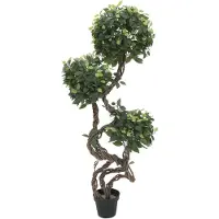 Europalms Ficus Multi Spiralstamm, Kunstpflanze, 160cm