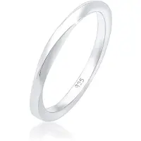Elli Ring Basic Bandring Gedreht Klassisch Trend 925 Silber Elli Silber