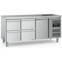 Ecofrost Gastro Kühltisch Kühltheke 1 Tür, 4 Schubladen, 1795x700x850mm 417l +2/+8°C