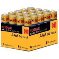 Kodak Max Aaa Lr6 Alkalibatterie 20 Einheiten Blau Blau One Size