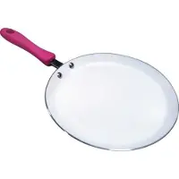 MSV Crêpes-Pfanne in Himbeerfarbe aus Keramik