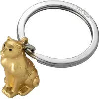 Troika Schlüsselanhänger Leopold Metallguss - 3D-Tierfigur, gold/silber