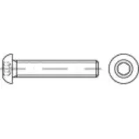 Toolcraft 1067821 Linsenschrauben M3 16 mm Innensechskant Edelstahl A2 500 St.