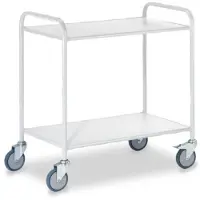 ROLLCART Bürowagen mit 2 Etagen, 780 x 500 mm