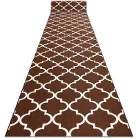 Rugsx Läufer Antirutsch TRELLIS braun 100 cm 30351 100x270 cm
