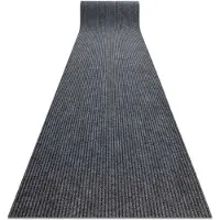 Rugsx Läufer- Türmatte rutschfest GIN 2126 Draußen, Drinnen Liverpool grau 80 cm 80x140 cm